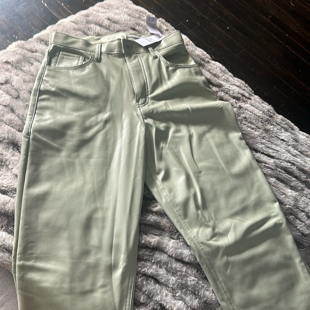 Abercrombie and Fitch vegan leather pants.